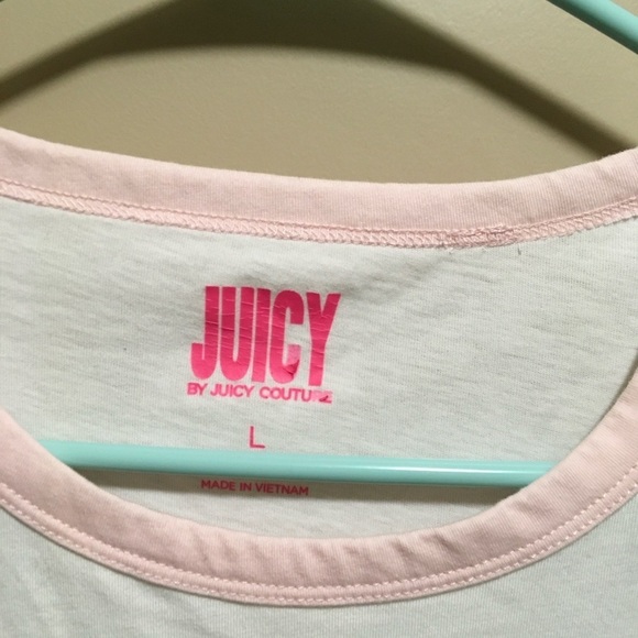 Juicy Malibu‎ White Graphic Tee Large Excellent Condition - Picture 4 of 4